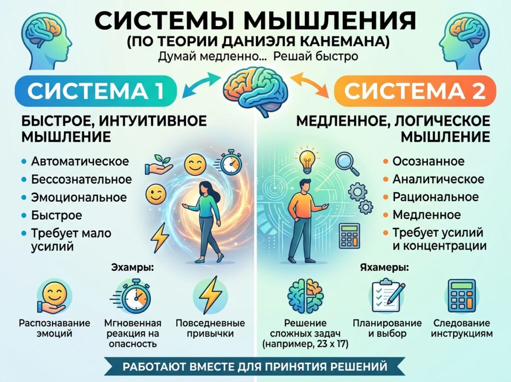 Две системы мышления Даниэля Канемана