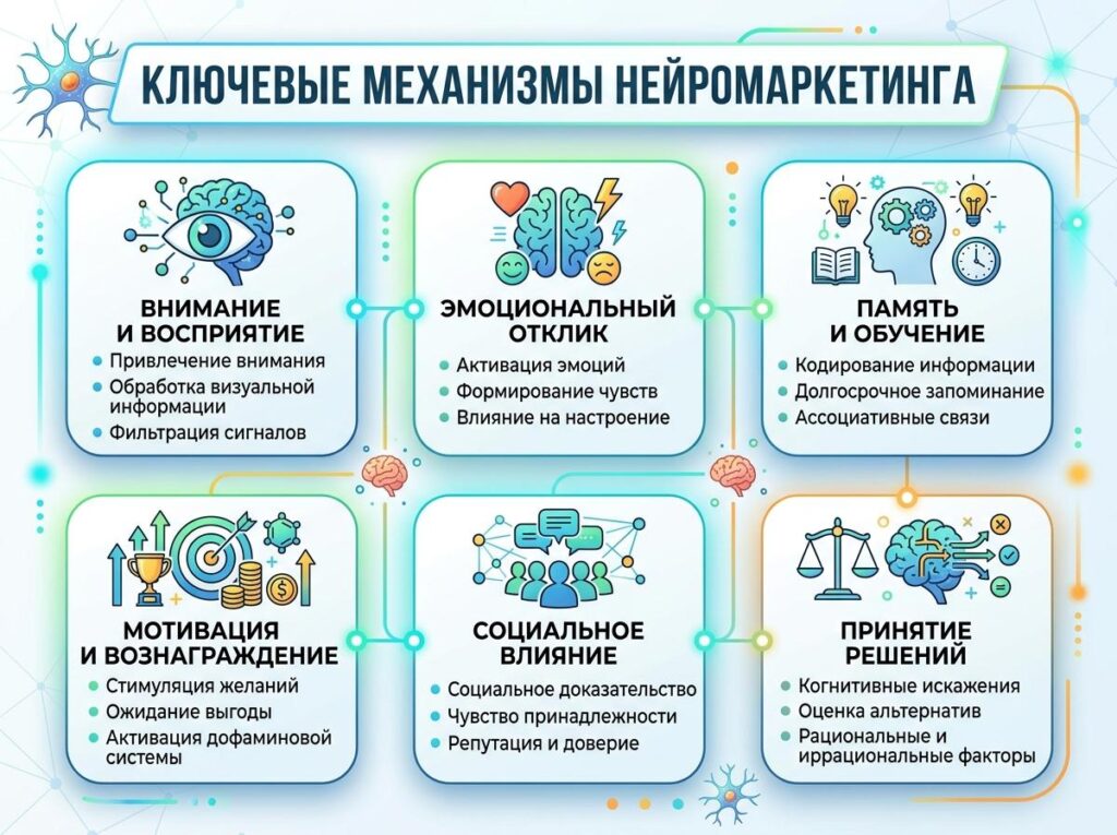 ключевые механизмы нейромаркетинга и поведенческой экономики